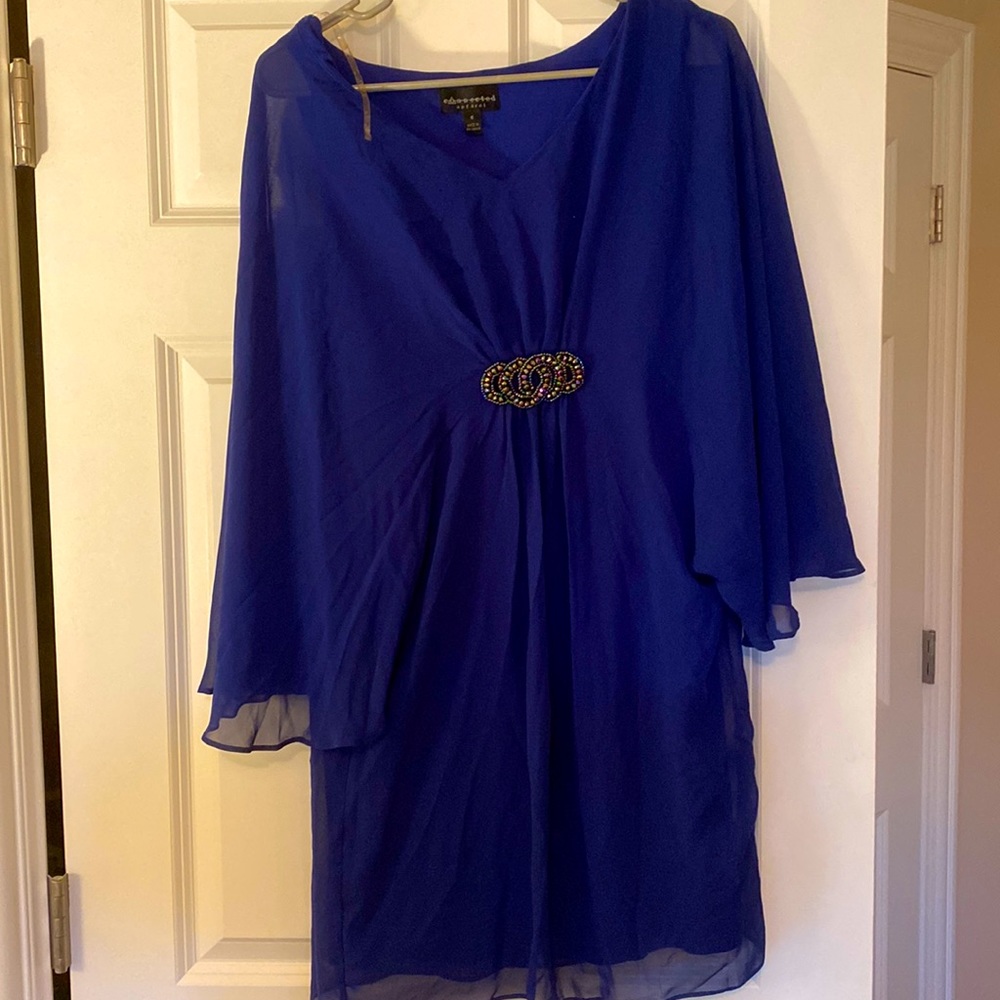 Royal Blue Fancy Blouse